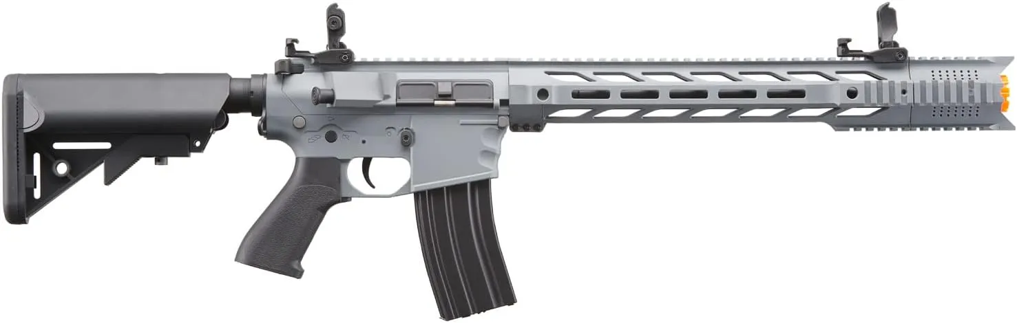 Lancer Tactical Gen 2 Durable Airsoft M4 SPR Interceptor AEG Polymer- Full/Semi-Auto, 1000 Rounds Bag of 0.20g BBS, Battery& Charger Included