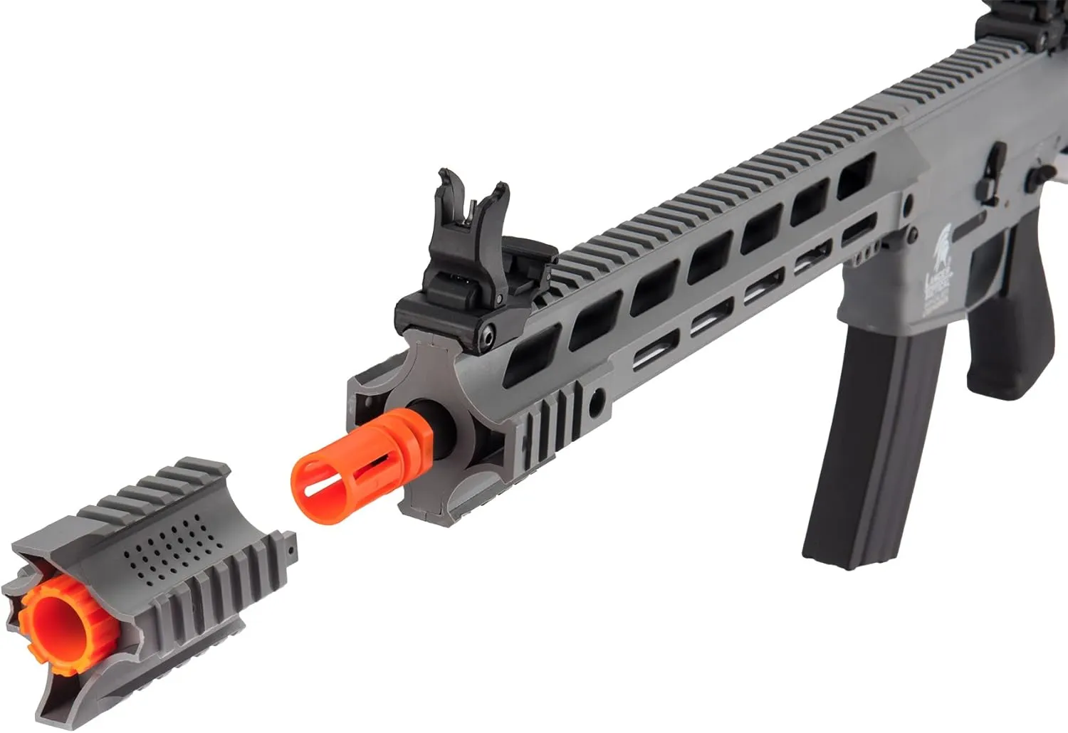 Lancer Tactical Gen 2 Durable Airsoft M4 SPR Interceptor AEG Polymer- Full/Semi-Auto, 1000 Rounds Bag of 0.20g BBS, Battery& Charger Included