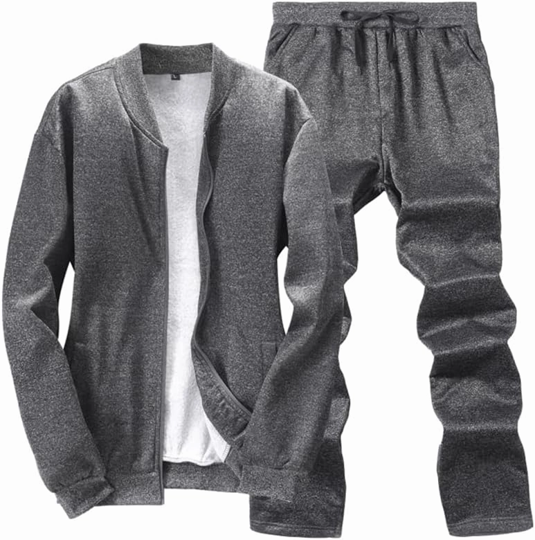 Lavnis Men's Casual Tracksuit Long Sleeve Running Jogging Athletic Sports Set