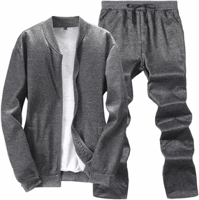 Lavnis Men's Casual Tracksuit Long Sleeve Running Jogging Athletic Sports Set