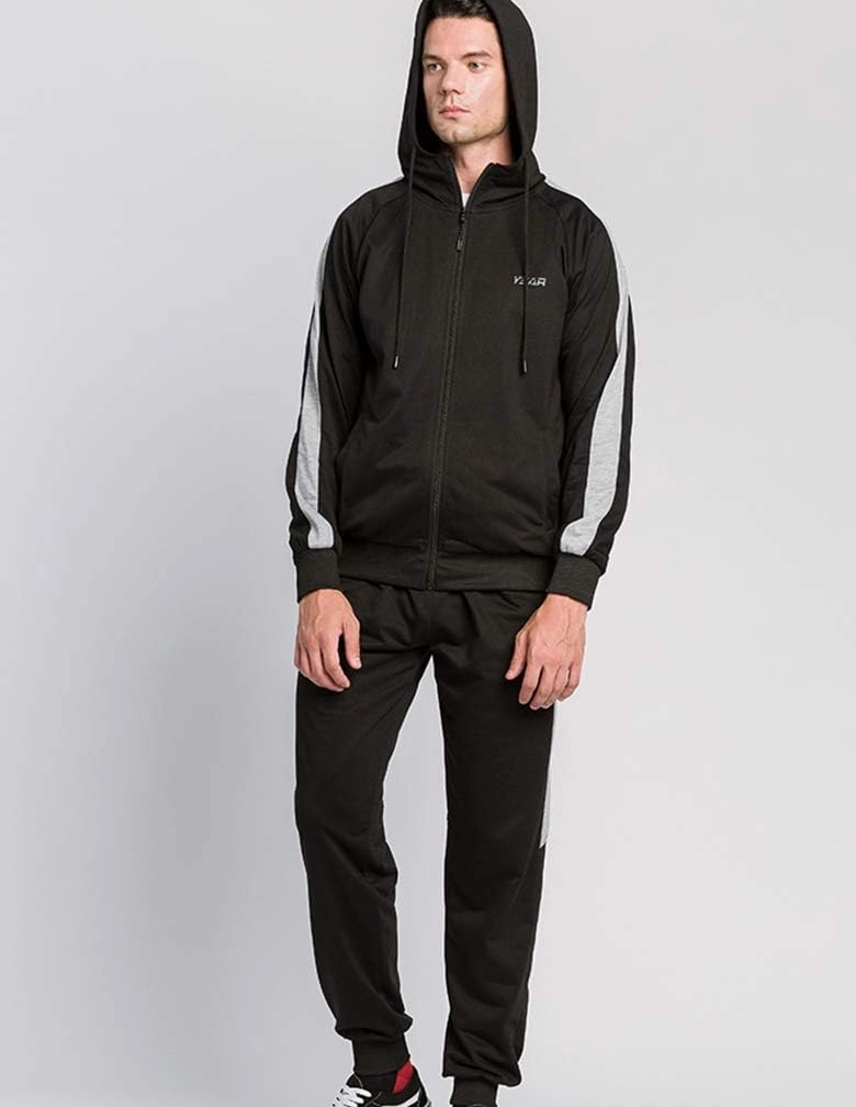 Lavnis Men's Casual Tracksuit Long Sleeve Running Jogging Athletic Sports Set