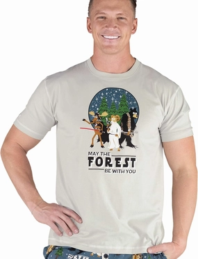 Lazy One Pajama Shirts for Men, Short & Long Sleeve Men's Pajama Tops, Funny PJ T-Shirts, Comfortable Cotton