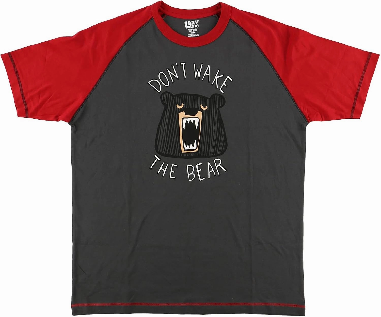 Lazy One Pajama Shirts for Men, Short & Long Sleeve Men's Pajama Tops, Funny PJ T-Shirts, Comfortable Cotton