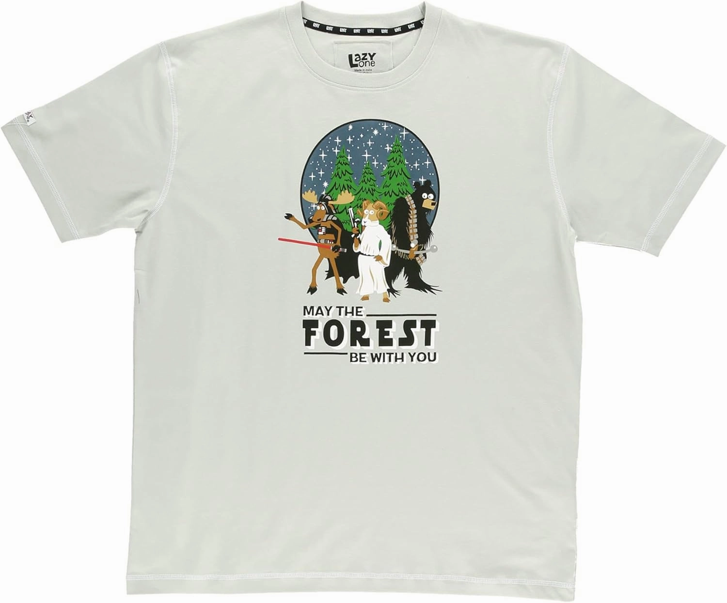 Lazy One Pajama Shirts for Men, Short & Long Sleeve Men's Pajama Tops, Funny PJ T-Shirts, Comfortable Cotton