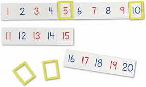 Learning Resources Magnetic Number Line 1-100, 20 Magnets, Classroom Accessories, Teacher Aids, Sets of 5 Magnets, Ages 3  (LER5194)
