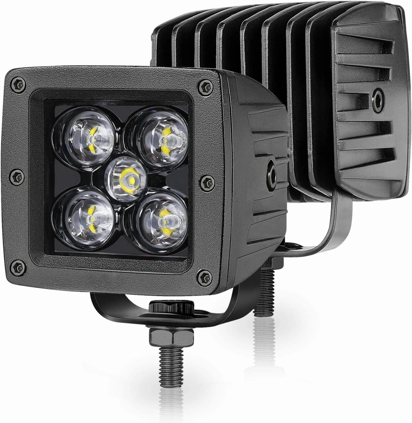 LED Cubes, Niwaker 2Pcs 3 Inch 100W CREE LED Work Lights Off Road Driving Light Spot Beam Reverse Backup Light Ditch Lights Waterproof Fog Lamps for Truck Pickup ATV UTV SUV RV Boat