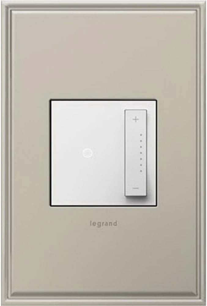 Legrand adorne Tru-Universal Dimmer Switch, 450W (LED, Incandescent, Halogen, MLV, Fluorescent, ELV, CFL), sofTap, White Finish, 4-Pack, ADTP703TUW4-4PK