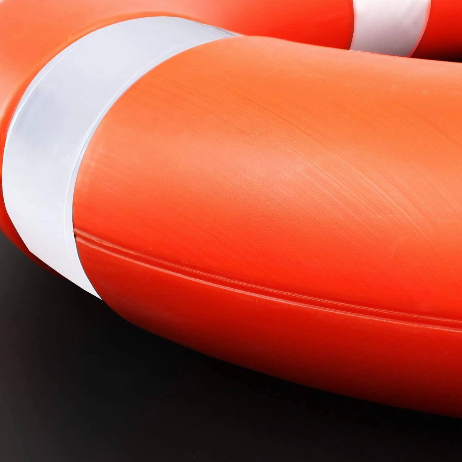 Life Ring for Boating Safety - 23" and 28" Boat Safety Throw Rings with Reflective Strip and Grab Lines (2 Color)