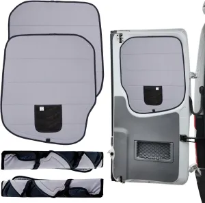 Living in a Bubble Insulated Blackout Rear Window Covers for Mercedes Benz Sprinter - Vanlife Must Have Accessories, and Van Life Essentials (Pair) (Sprinter 2007-2018 (NCV3))