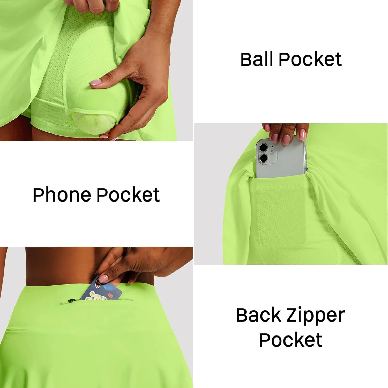 LXNMGO Women's High Waist Pleated Tennis Skirt with 4 Pockets Lightweight Athletic Golf Skorts Skirts for Running Workout