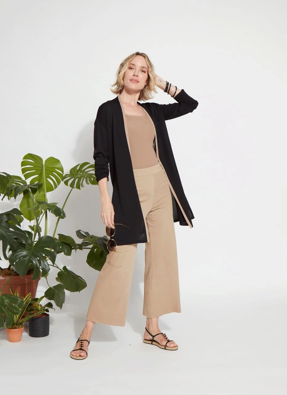 Lyssé Avril Knit Duster – Open Front Cardigan Sweaters for Women, Lightweight Cardigan with 4-Way Stretch Fabric