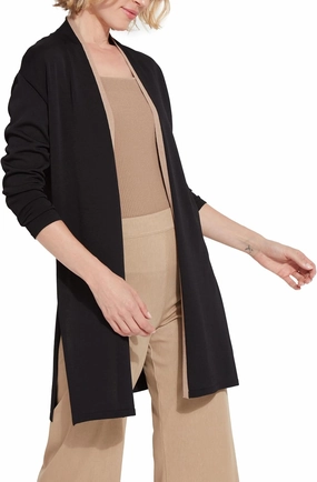 Lyssé Avril Knit Duster – Open Front Cardigan Sweaters for Women, Lightweight Cardigan with 4-Way Stretch Fabric