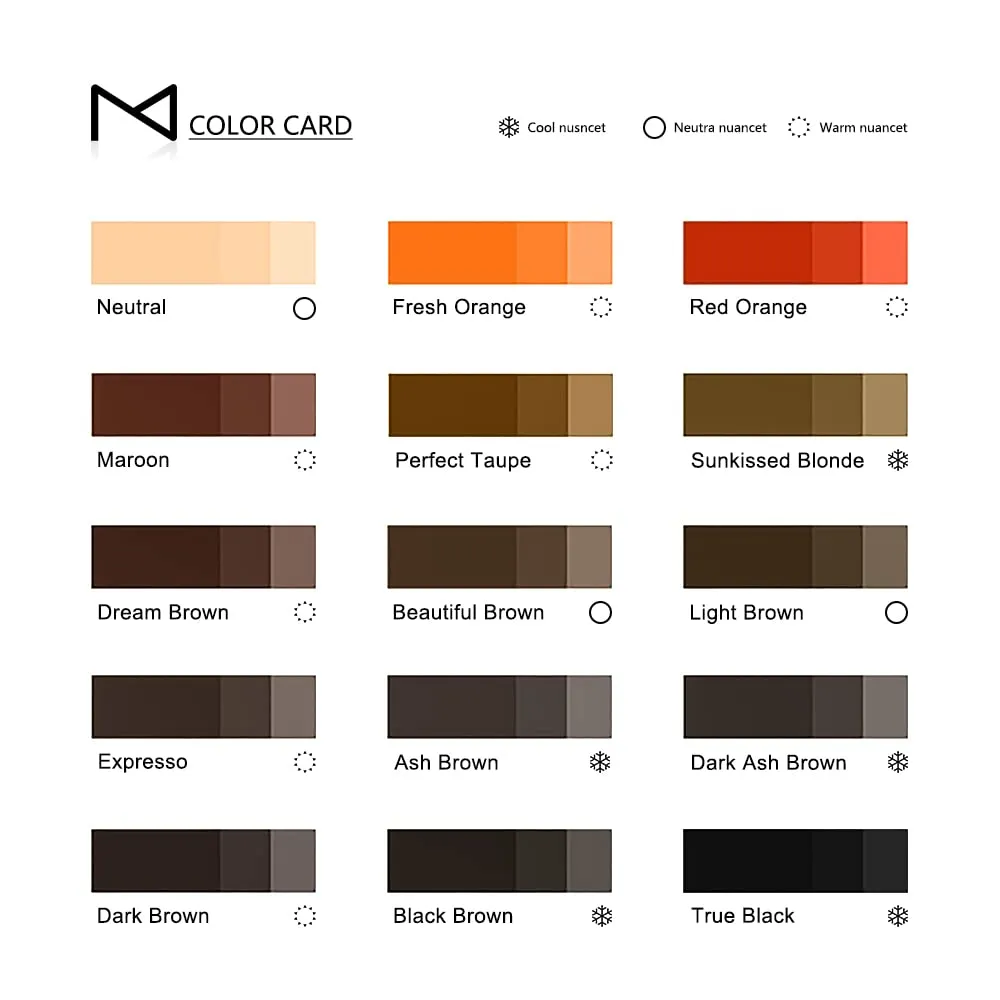 M Cosmetic LIQUID Pigment For Eyebrow Powder Brows, Nano Brow, Shading Permanent Makeup, Microblading - Machine Use - No Mixing - For Professionals Only -12ml(Espresso)