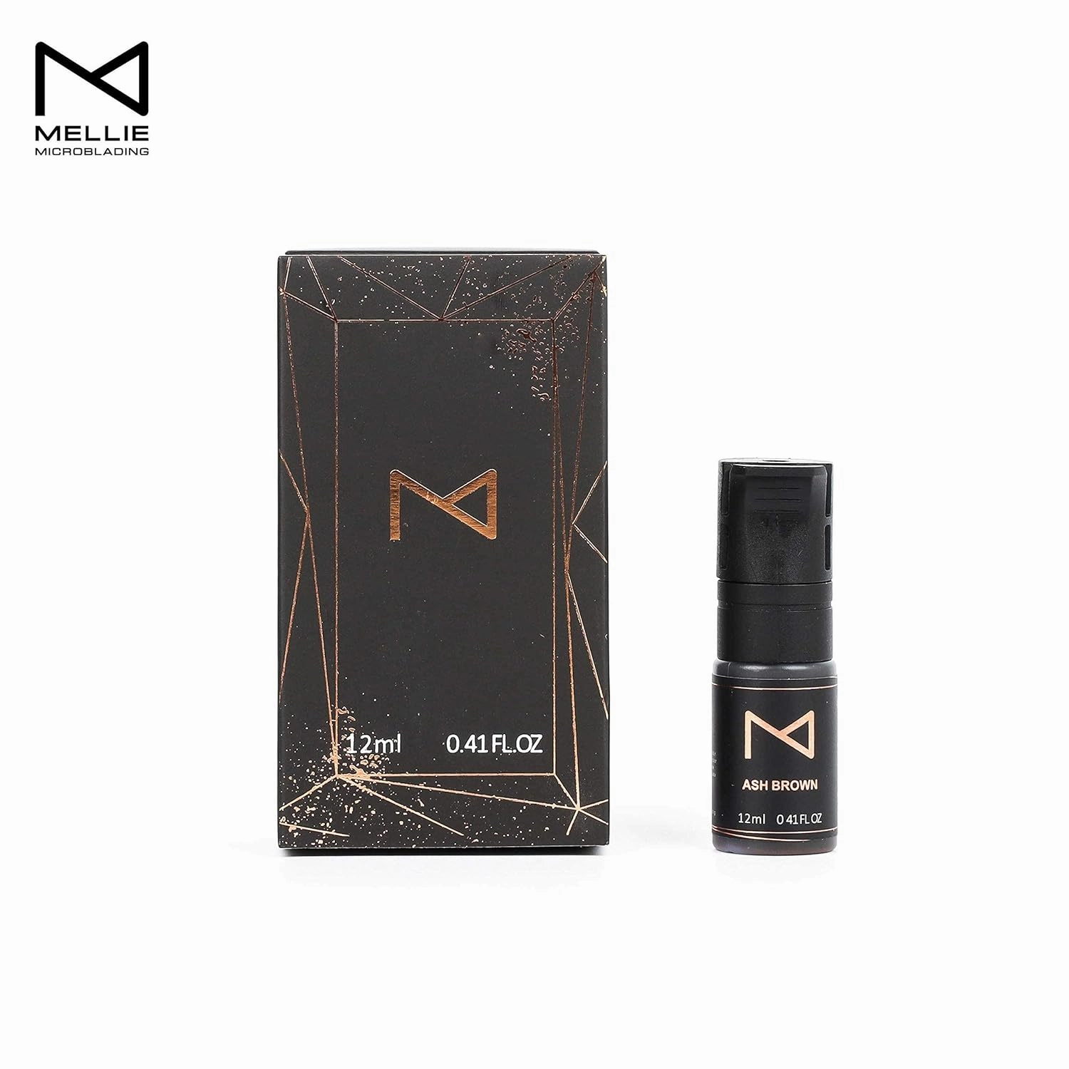 M Cosmetic LIQUID Pigment for Eyebrows/Brows Machine Use – Permanent Makeup Tattoo Ink Supplies Color Set 12ml (Ash Brown)