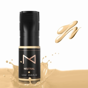 M Cosmetic Microblading Ink Permanent Makeup Pigment Eyebrow Ink Microblading Pigment for Eyebrow Eyeliner - Machine Use Permanent Makeup -12ml (Neutral)