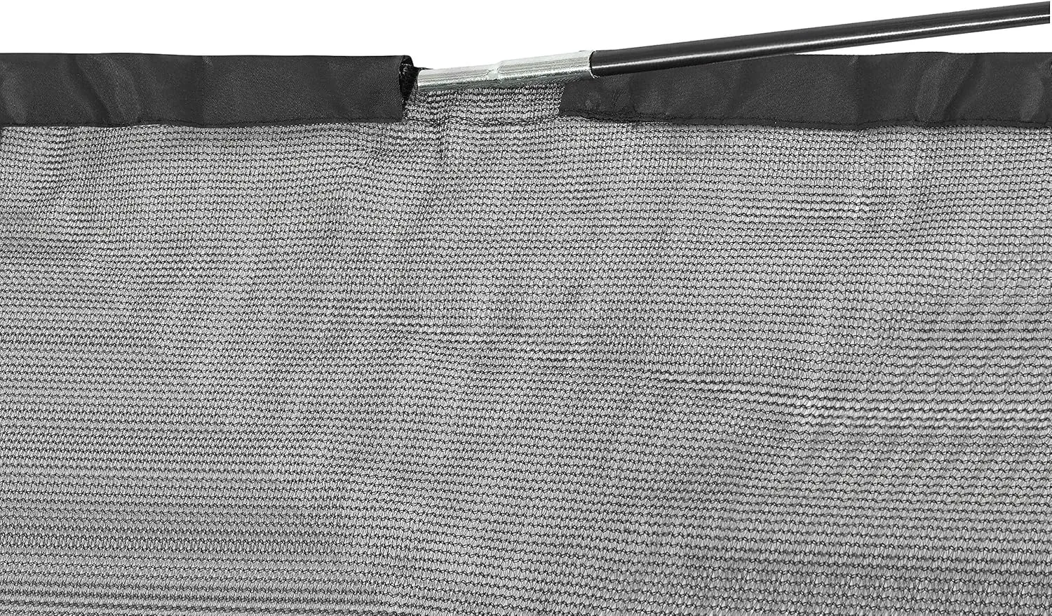 Machrus Upper Bounce Trampoline Net Replacement 8FT 10FT 11FT 12FT 13FT 14FT 15FT 17FT- Safety Net for Top-Ring Flex Enclosure System Curved Poles Round Trampoline