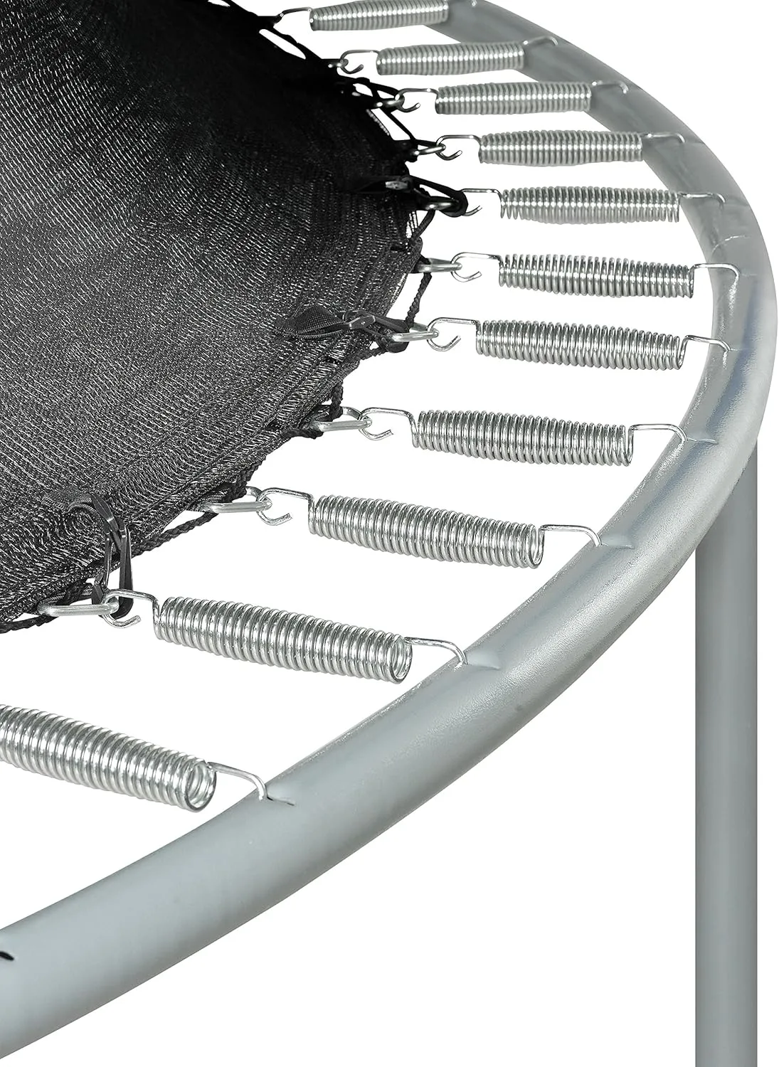 Machrus Upper Bounce Trampoline Net Replacement 8FT 10FT 11FT 12FT 13FT 14FT 15FT 17FT- Safety Net for Top-Ring Flex Enclosure System Curved Poles Round Trampoline