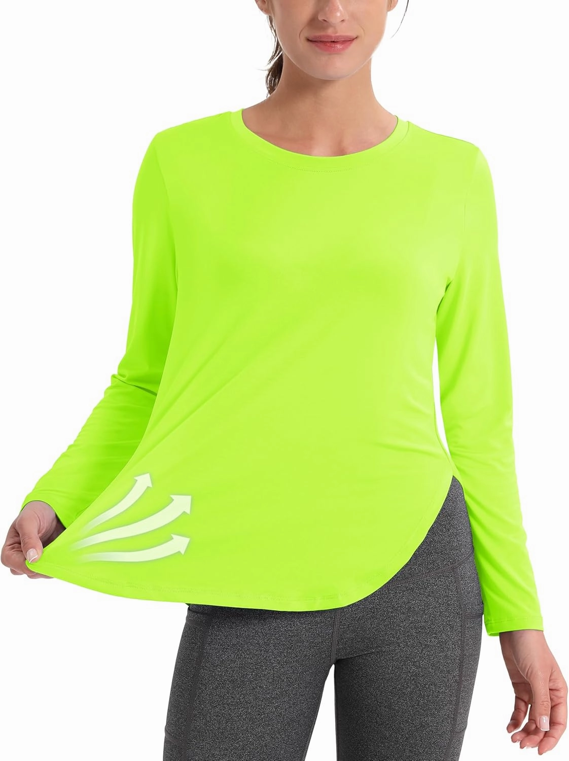 MAGCOMSEN Women's Sun Shirts SPF Long Sleeve Workout Tops Athletic UV Protection UPF 80  Quick Dry T Shirt