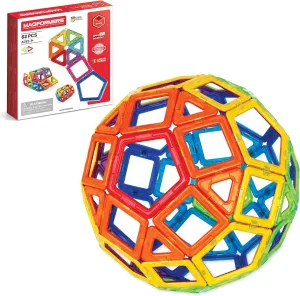 Magformers Rainbow 62-Piece Set - Magnetic Tiles Building Blocks, Educational Kit, STEM Toy Set - Magnetic Building Tiles for Kids to Develop Problem-Solving Abilities and Shape Recognition