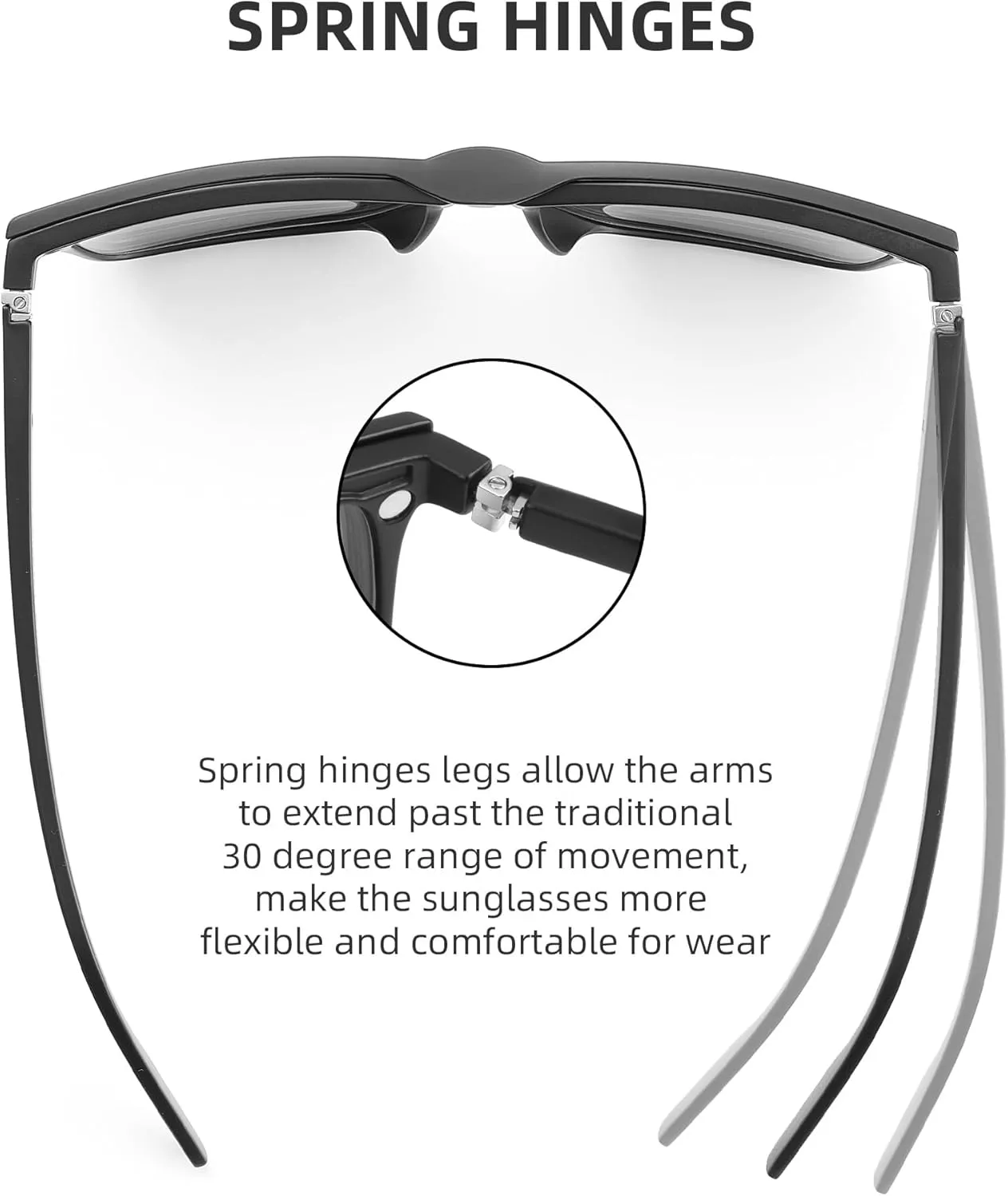 Magnetic 5Pcs Polarized Clip-on Sunglasses Plastic Frame for Night Driving