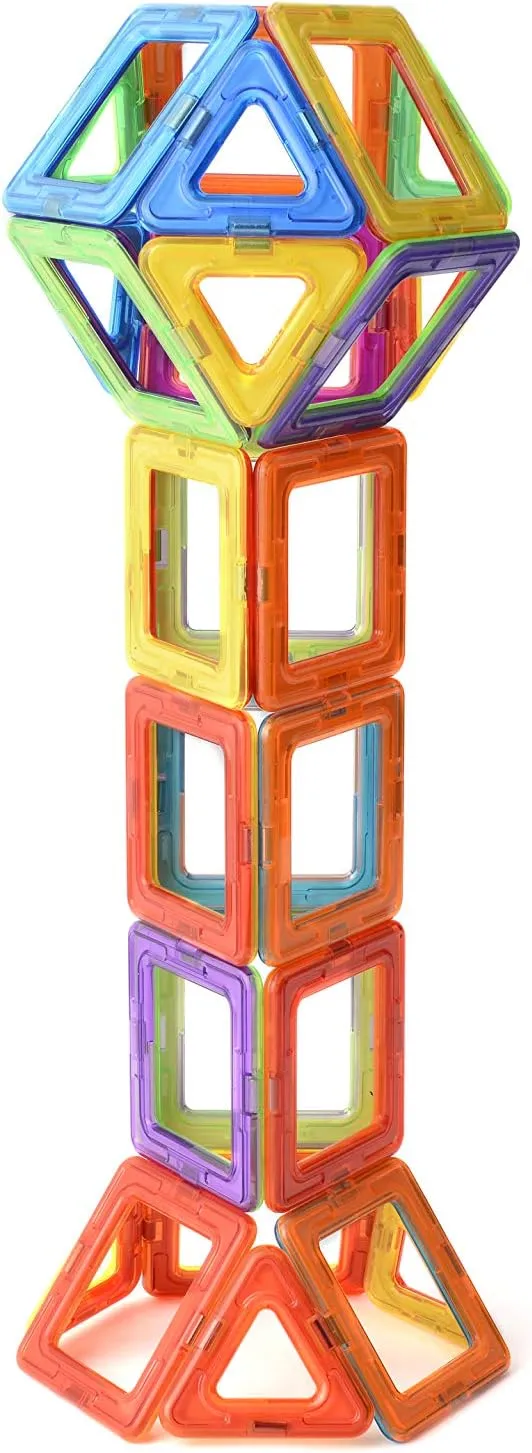 Magnetic Building Blocks Set – 30 Colorful Tiles for Kids | STEM Educational Toys for Creative Play | Safe & Durable Construction Blocks | Perfect for 3  Years Old