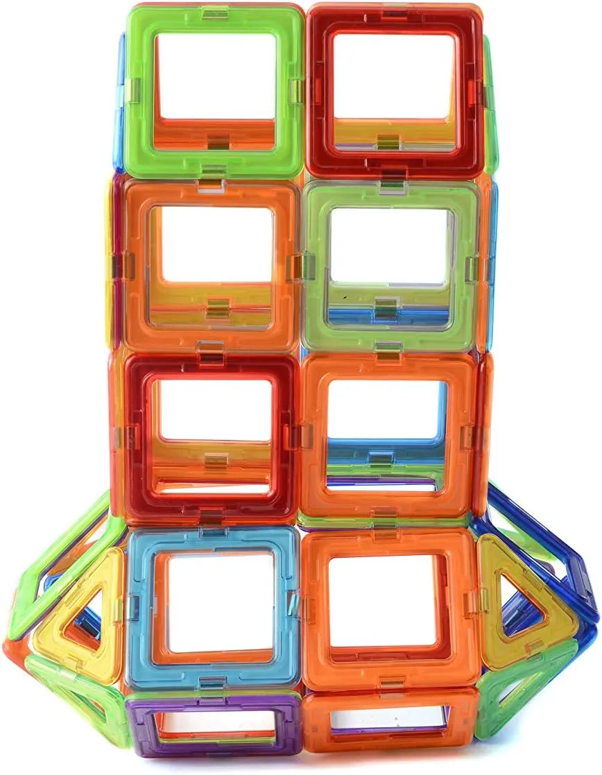 Magnetic Building Blocks Set – 30 Colorful Tiles for Kids | STEM Educational Toys for Creative Play | Safe & Durable Construction Blocks | Perfect for 3  Years Old