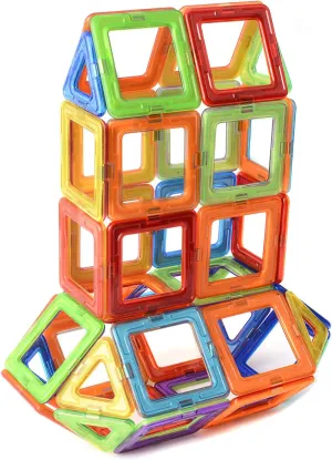 Magnetic Building Blocks Set – 30 Colorful Tiles for Kids | STEM Educational Toys for Creative Play | Safe & Durable Construction Blocks | Perfect for 3  Years Old