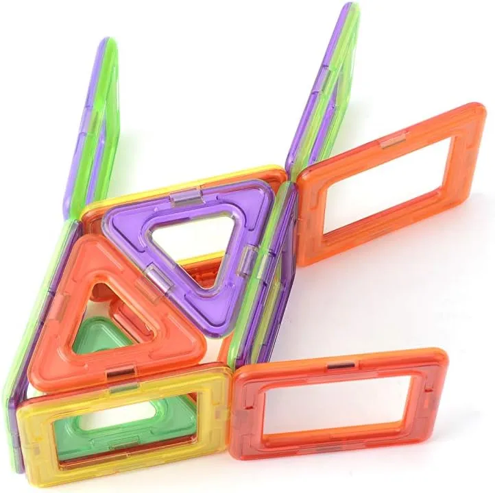 Magnetic Building Blocks Set – 30 Colorful Tiles for Kids | STEM Educational Toys for Creative Play | Safe & Durable Construction Blocks | Perfect for 3  Years Old