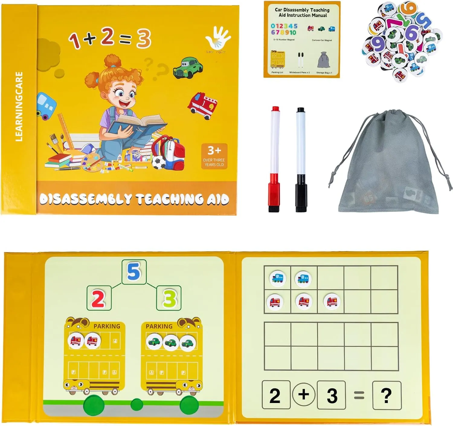 Magnetic Math Games for Addition & Subtraction Math Manipulatives Educational Toys Montessori Math for Kindergarten Learning Activities