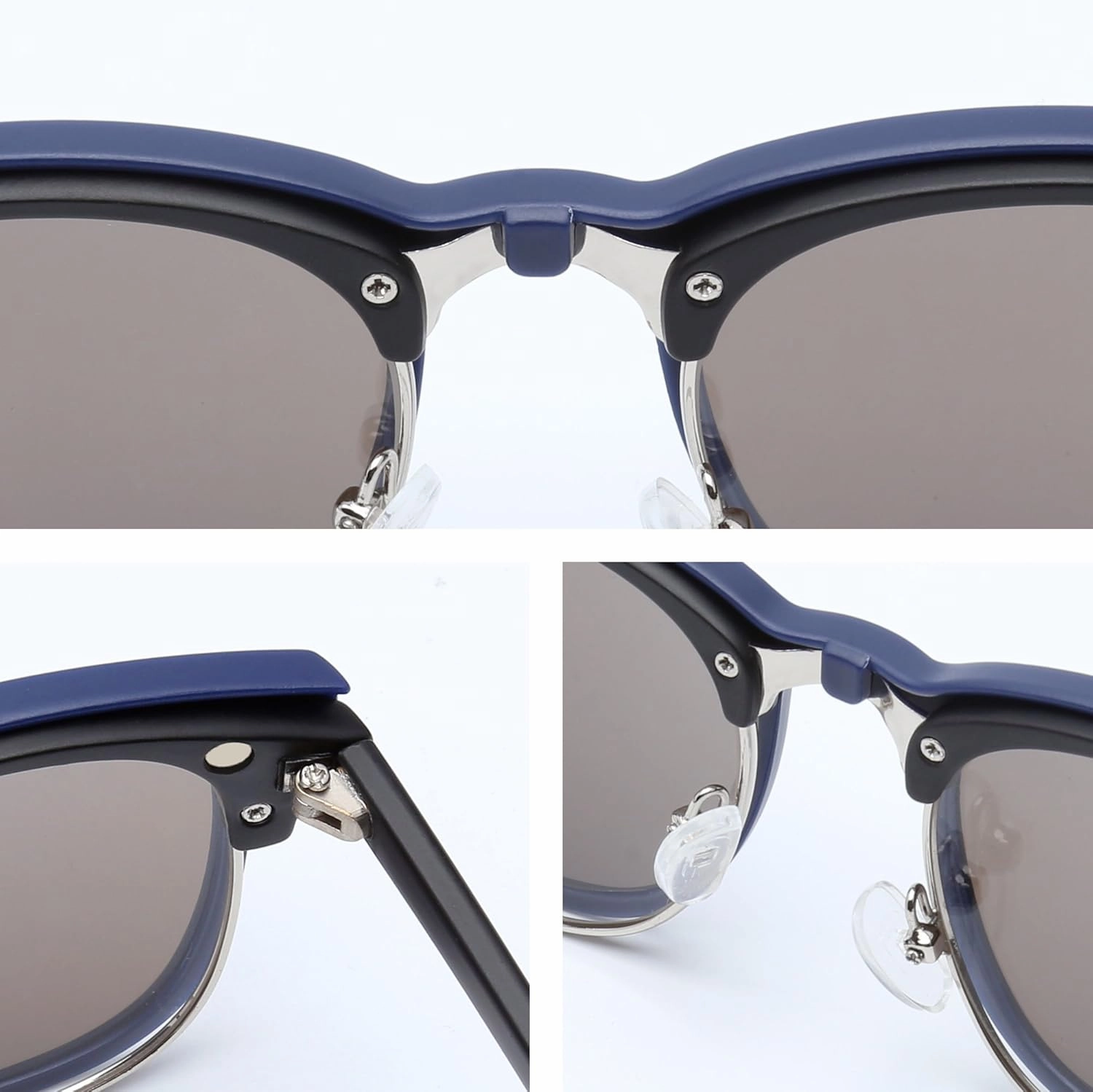 Magnetic 5Pcs Polarized Clip-on Sunglasses Plastic Frame for Night Driving
