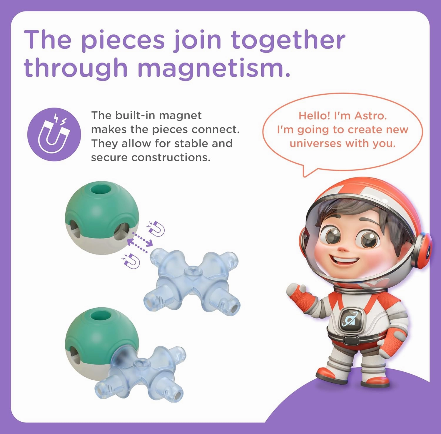 Magnetic Building Set - Cosmic Soft - STEM Awarded