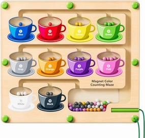 Magnetic Color and Number Maze - Montessori Toys,Learning Educational Fine Motor for Toddlers Preschoolers Boys Girls,Stocking Stuffers Gift Toys for Toddler Kids