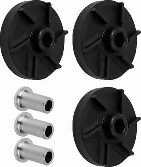 Magnetic Impeller and Bearing Housing Fit for CRATHCO D25 D255 D35 D355 D15 D155 Replace 3587 3220 Mcx, Standard Magnetic Impeller and Bearing Sleeve 3 Pack