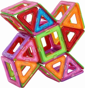 Magnetic Tiles Building Blocks Toys for Kids Educational STEM Toys Gifts-Starter Set for 3  Year Old Kids Toddler Activities (50pcs)