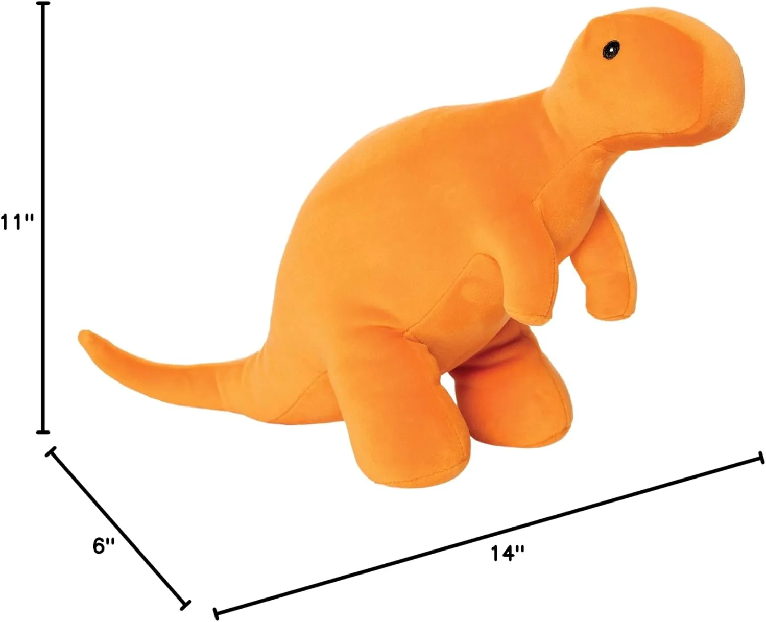 Manhattan Toy Growly Velveteen T-Rex Dinosaur Stuffed Animal, 11"