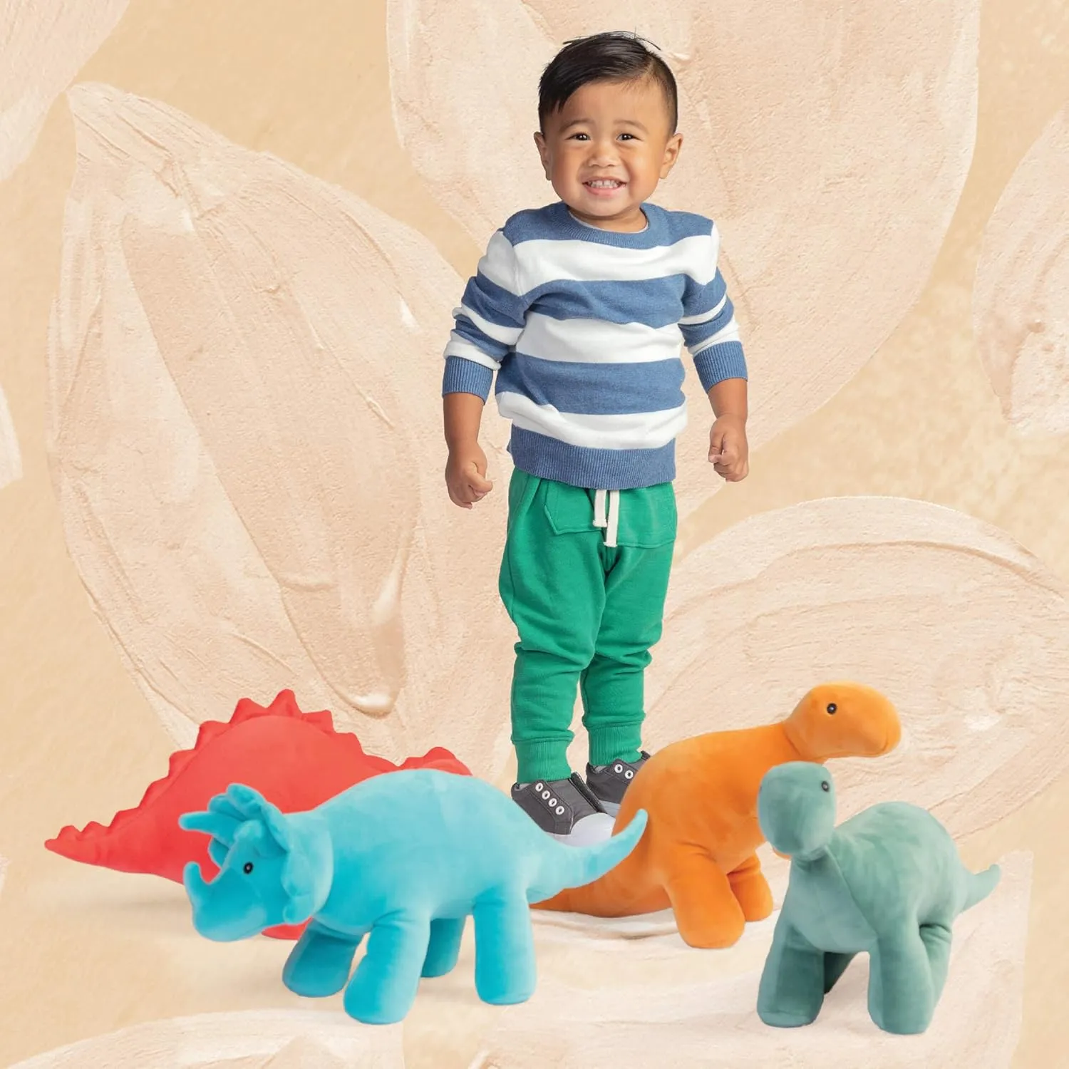 Manhattan Toy Growly Velveteen T-Rex Dinosaur Stuffed Animal, 11"