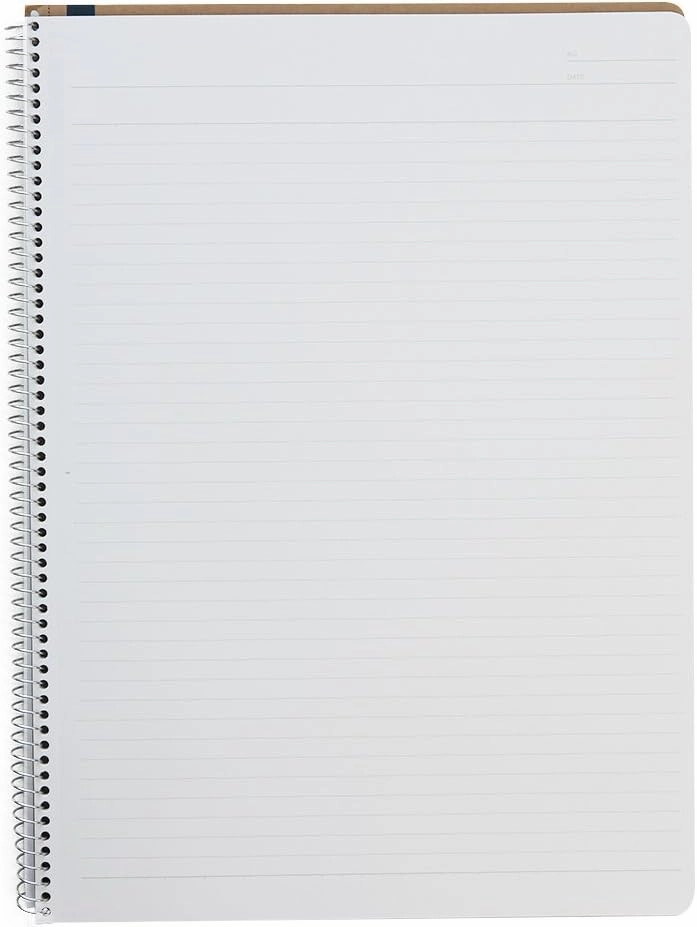 Maruman N235 Notebook, Ring Notebook, 0.26 inches (6.5 mm), Ruled, Basic, A4, 40 Pieces, Set of 5