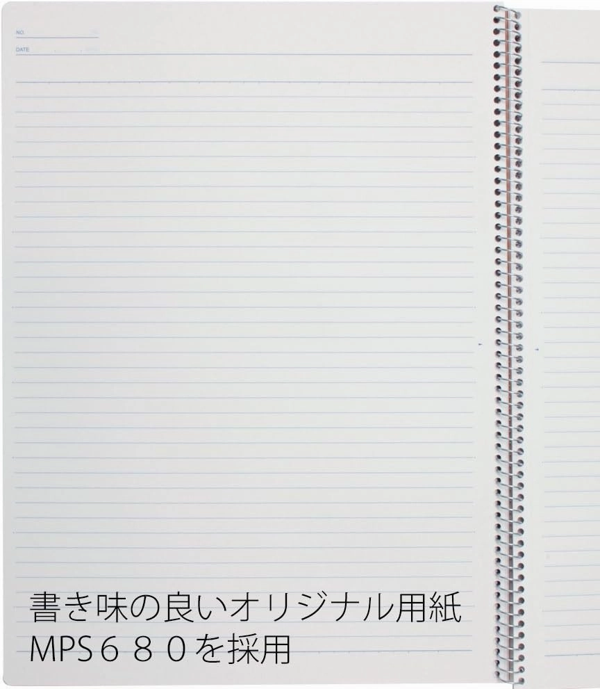 Maruman N235 Notebook, Ring Notebook, 0.26 inches (6.5 mm), Ruled, Basic, A4, 40 Pieces, Set of 5
