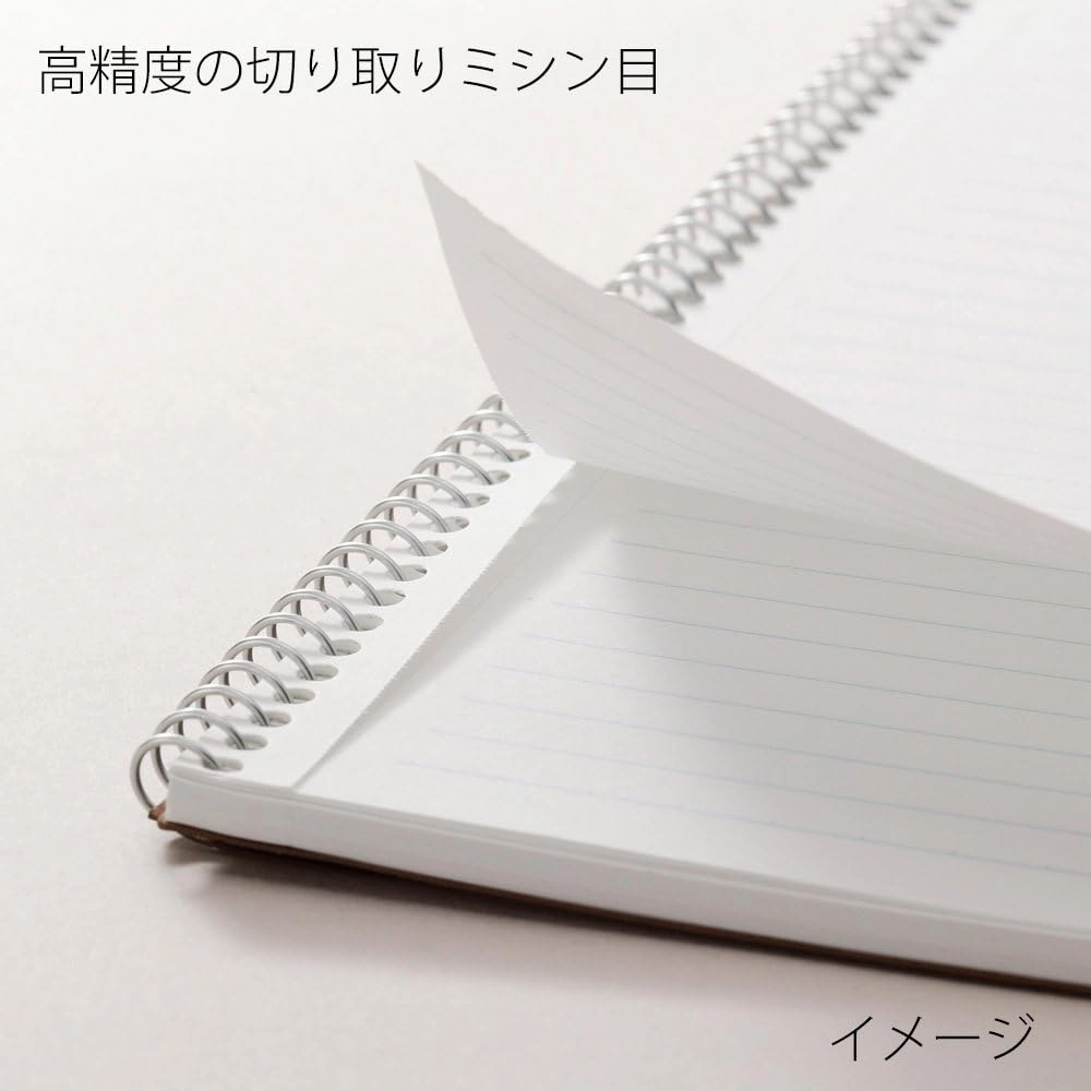 Maruman N235 Notebook, Ring Notebook, 0.26 inches (6.5 mm), Ruled, Basic, A4, 40 Pieces, Set of 5