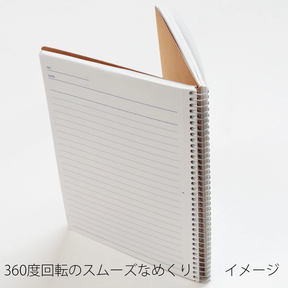 Maruman N235 Notebook, Ring Notebook, 0.26 inches (6.5 mm), Ruled, Basic, A4, 40 Pieces, Set of 5