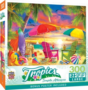 MasterPieces 300 Piece EZ Grip Jigsaw Puzzle - Seaside Afternoon - 18"x24"