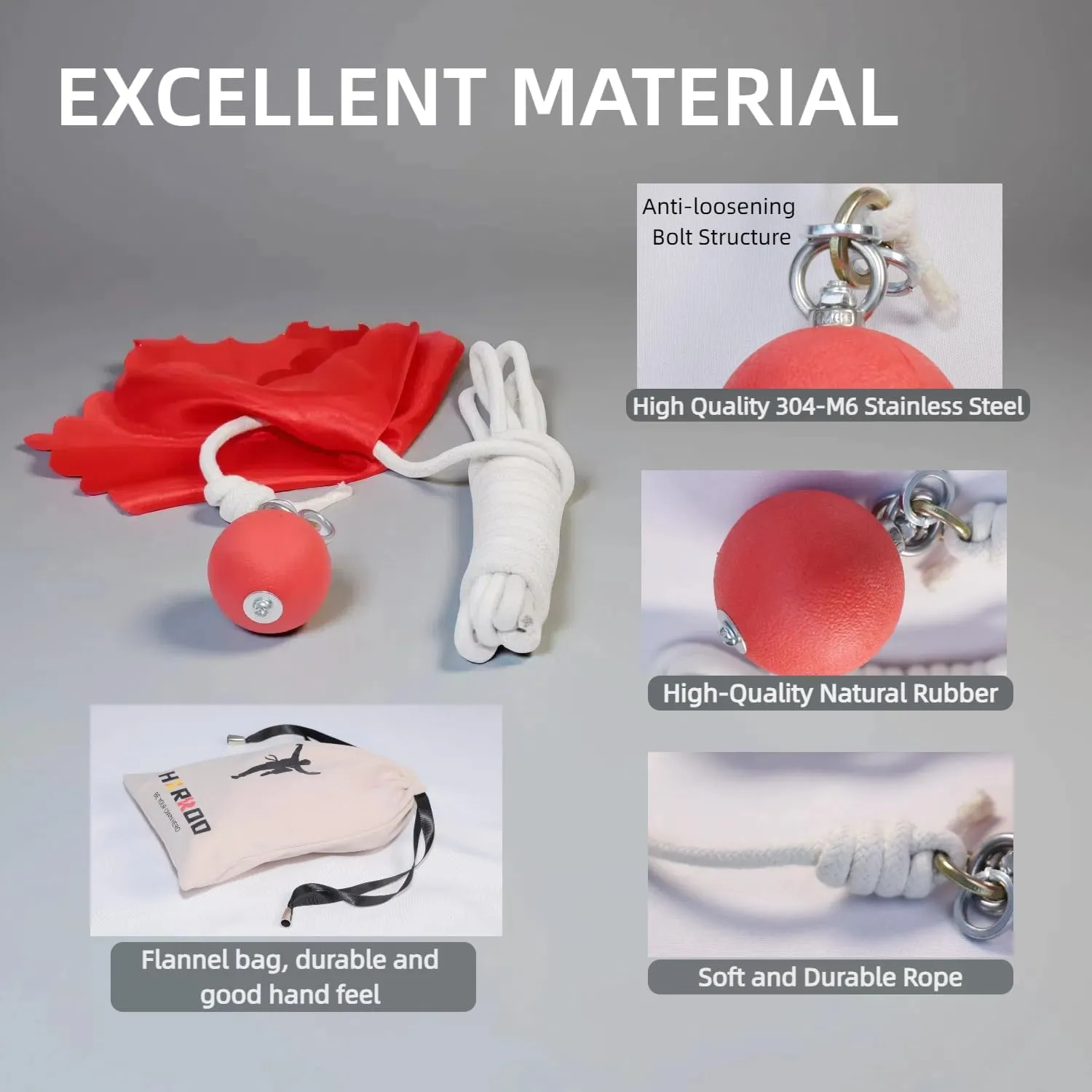 Meteor Hammer with Rubber Ball, Trational Chinese Kungfu Fighting Weapon, Martail Arts Equipement
