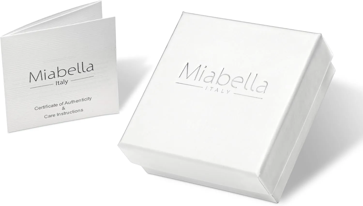 Miabella 925 Sterling Silver Organic Cube Bead Chain Bracelet for Women Men, Handmade in Italy