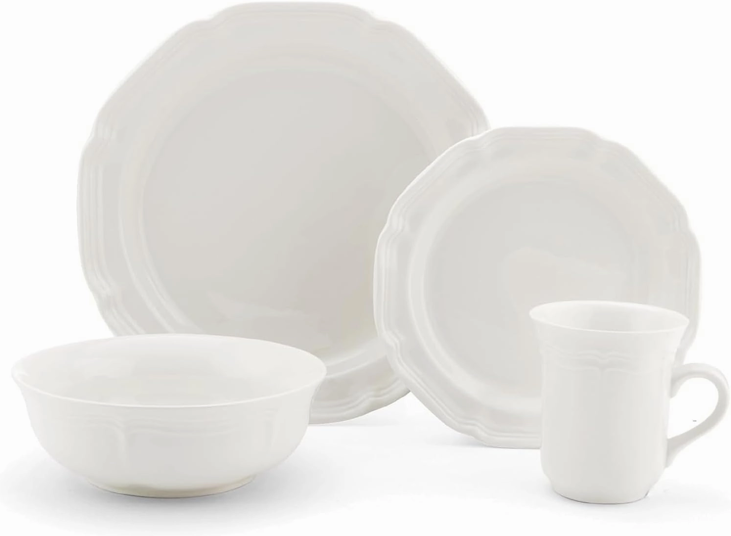Mikasa French Countryside 16-Piece Dinnerware Set, Service for 4