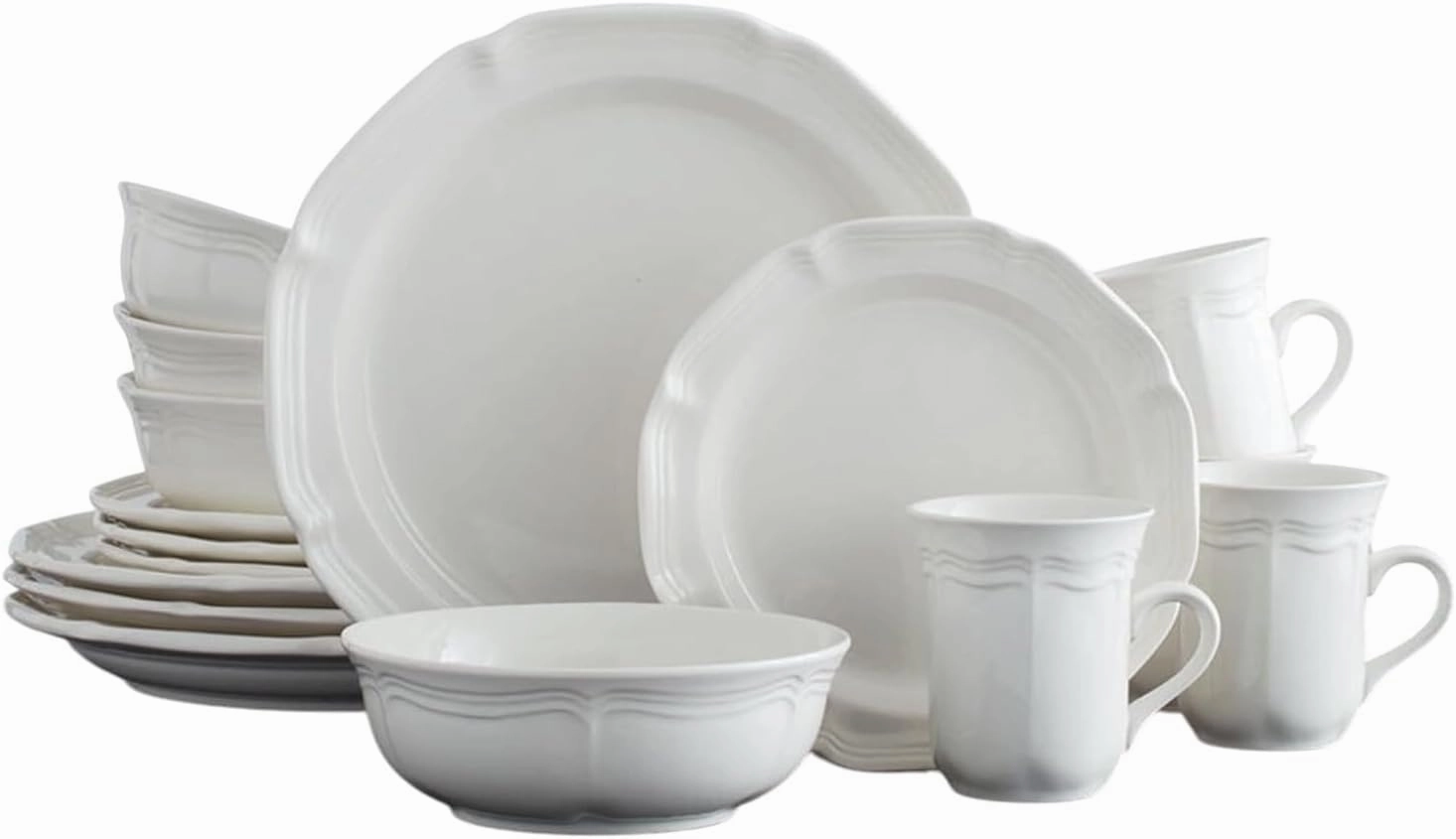 Mikasa French Countryside 16-Piece Dinnerware Set, Service for 4
