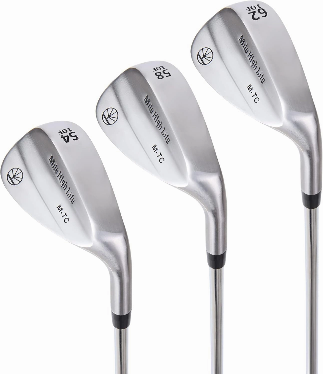 Mile High Life Golf Wedges | Entry Level Golf Sand Wedge Sets | Beginner’s Golf Gap Wedge Sets | Lob Wedge Golf Clubs for Men & Women | 50/52/54/56/58/60 Right Handed