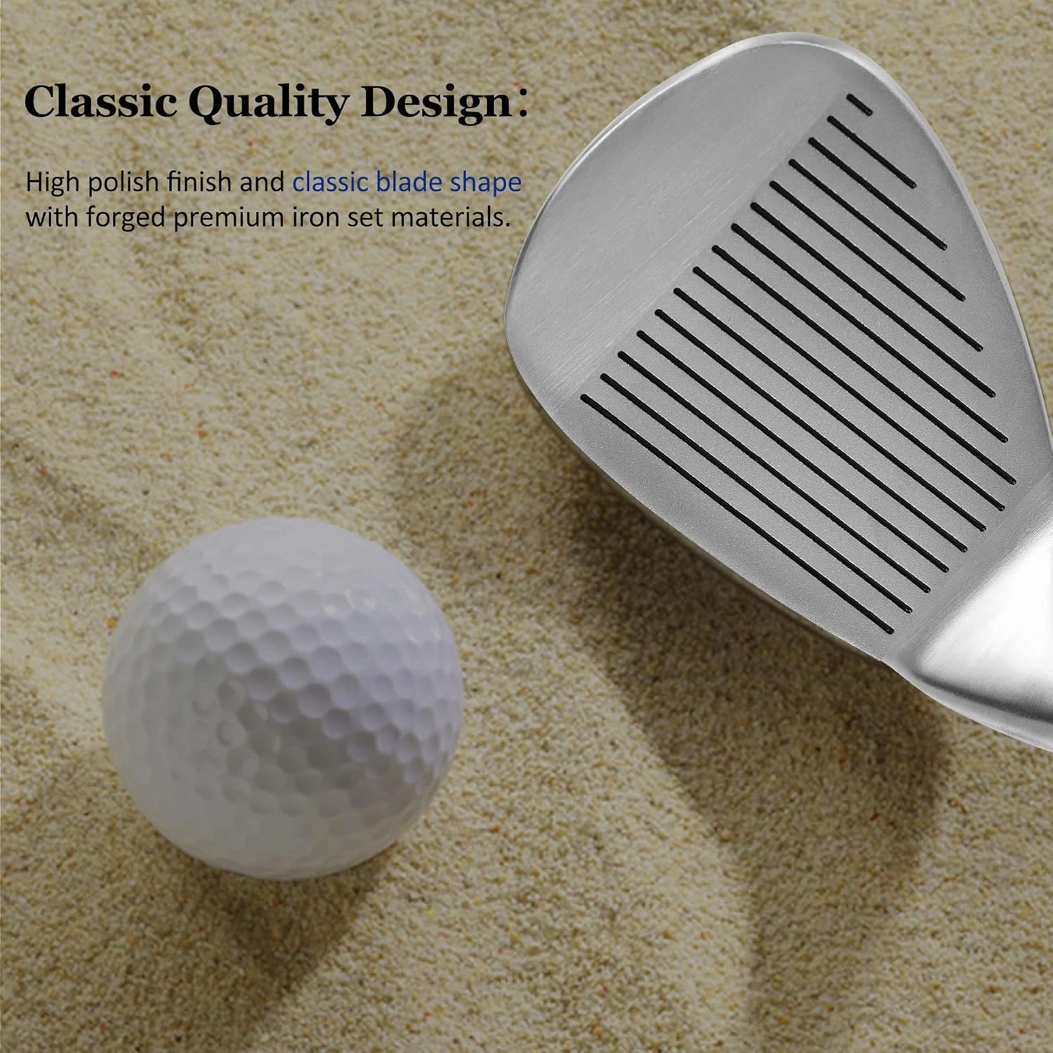 Mile High Life Golf Wedges | Entry Level Golf Sand Wedge Sets | Beginner’s Golf Gap Wedge Sets | Lob Wedge Golf Clubs for Men & Women | 50/52/54/56/58/60 Right Handed