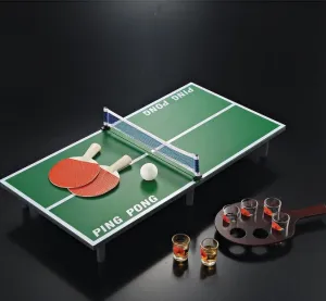 Mini Table Tennis Board Portable Desktop Ping Pong Table for Outdoor Outing or Indoor Large Size