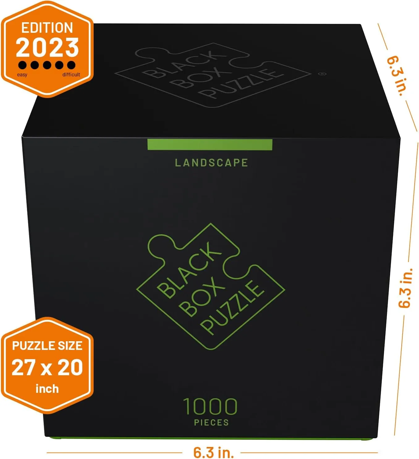 Misu Games Black Box Puzzle Without Template, Jigsaw Puzzles for Adults 1000 Pieces, Cool Jig-Saw Puzzels 20x27 Multiple Categories, Difficult Puzzle Landscape Level 5