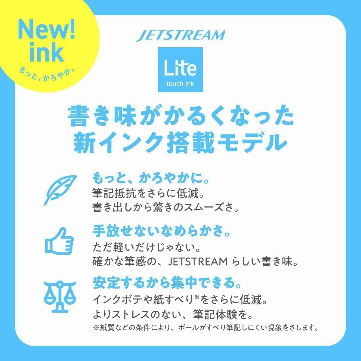 Mitsubishi Pencil, Permanent Ballpoint Pen, Jet Stream Light Touch Ink, 10 Pieces, 0.5, Blue, SXNLS05.33, 10P